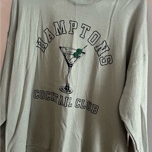 Green Hamptons Cocktail Club Sweatshirt